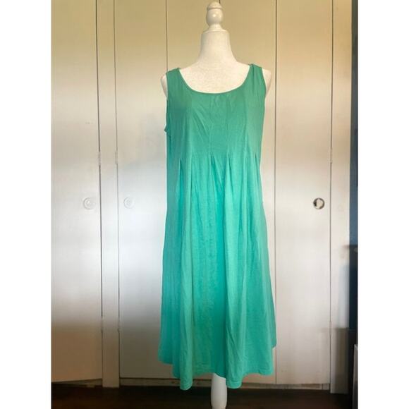 Jones New York Size Large Sleeveless Summer‎ Dress Green - Picture 1 of 4